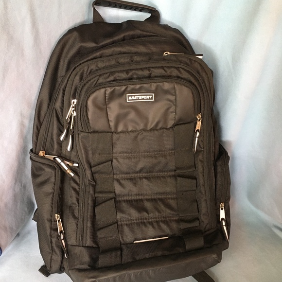 Eastsport unisex black backpack. 18 inches. - Picture 1 of 15